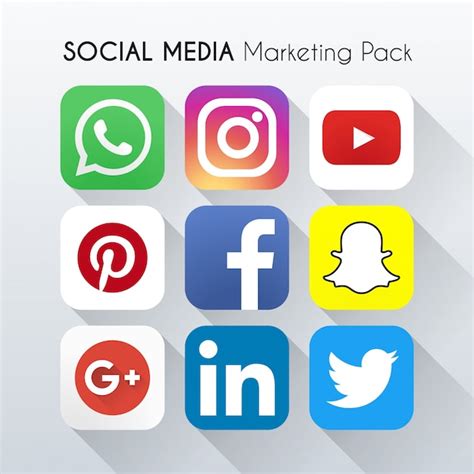 Free Vector 9 Social Networking