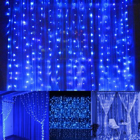 Window Curtain Icicle Lights 304 Leds String Fairy Starry Twinkle