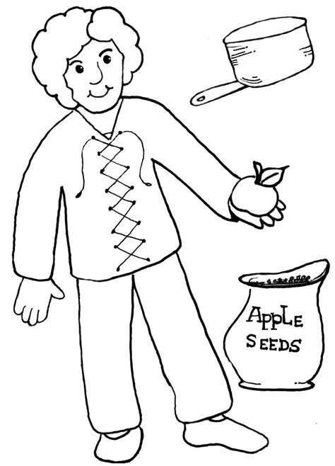 Johnny Appleseed Coloring Pages - Best Coloring Pages For Kids