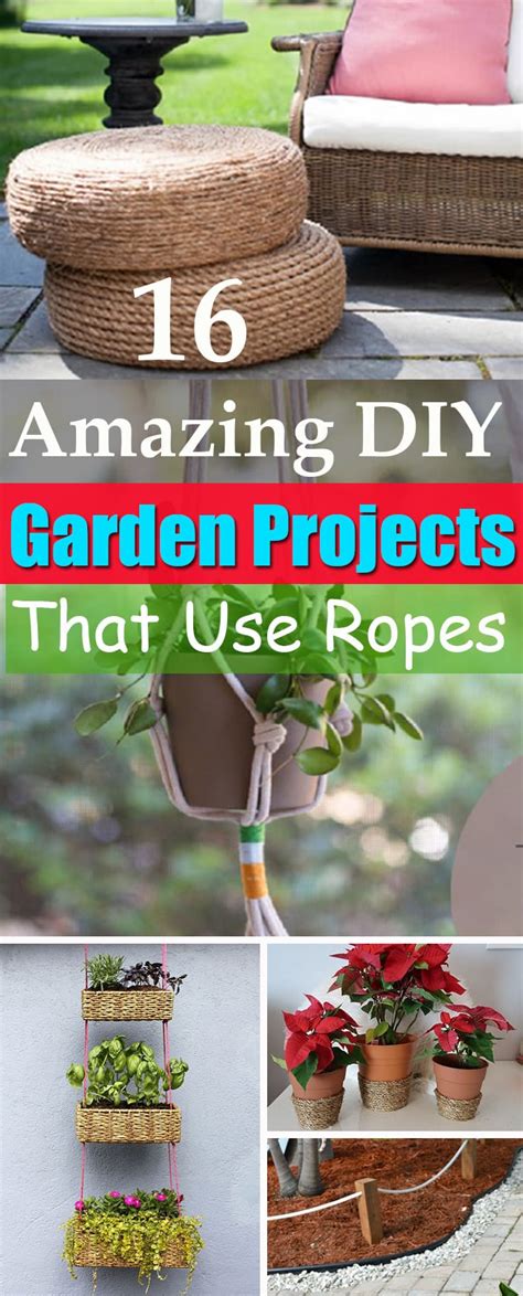 We have plenty of great diy garden projects to keep you busy. 16 DIY Rope Projects And Ideas For The Garden | Balcony ...