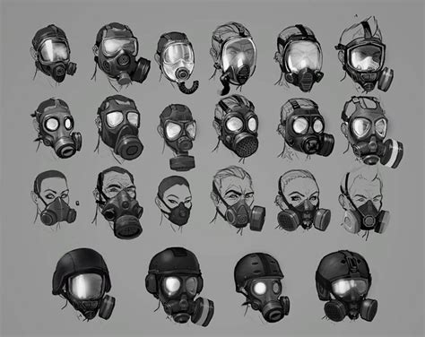 Gas Mask Art Masks Art Gas Masks Gas Mask Drawing Armor Concept