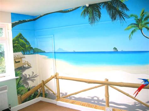 Free Download Paradise Mural View Of A Thailand Beach From Your