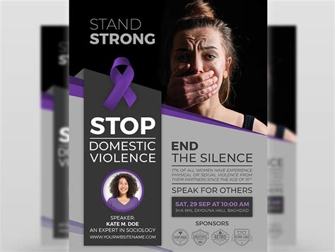 Dribbble 02domesticviolenceflyertemplate By Owpictures