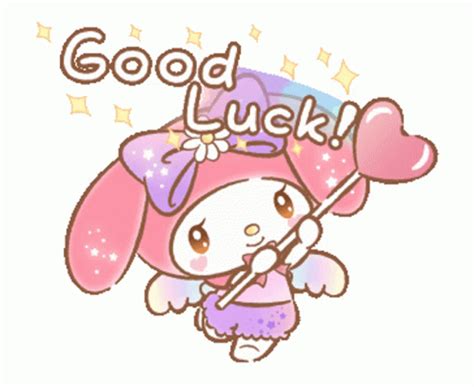My Melody Good Luck GIF MyMelody GoodLuck ImRootingForYou Discover