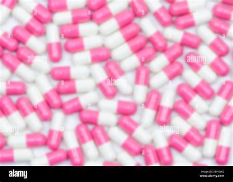 Blurred Antibiotic Capsule Pills Background Stock Photo Alamy