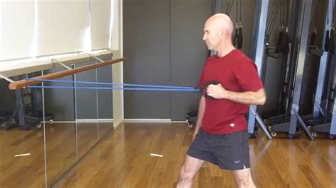 Single Arm Row With A Resistance Band Youtube