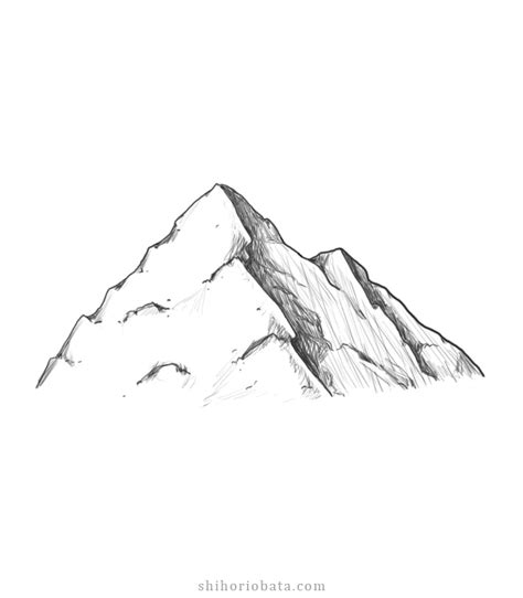 How To Draw Mountains Easy Step By Step Tutorial