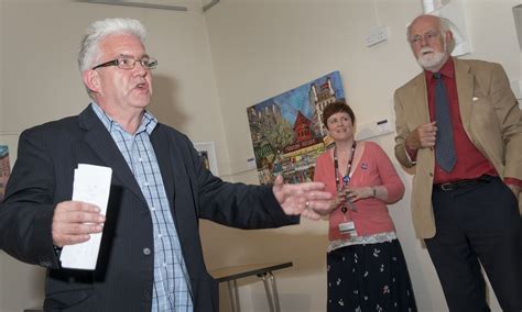 Ian Mcmillan The Bard Of Barnsley Launches The Cooper Appeal Pictured With Lynn Dunning