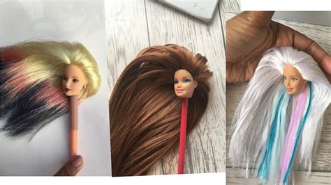 Barbie Hair Transformationsamazing Barbie Hair Styles Ba4bie Revamping