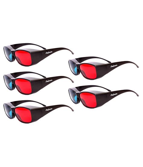 Buy Modern Anaglyph Red And Blue 3d Glasses Set Of 5 Online At Best Price