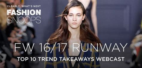 Trends Fashion Snoops Womens Top Runway Trend Highlights Fw 1617