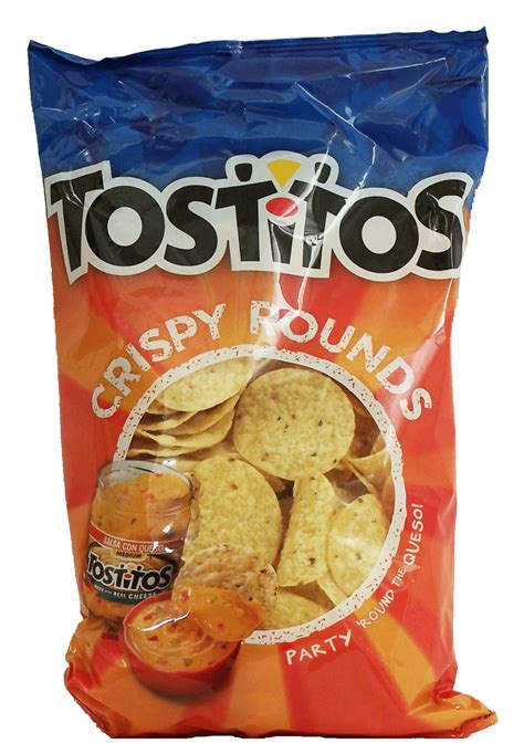 groceries product infomation for tostitos crispy rounds round tortilla chips from