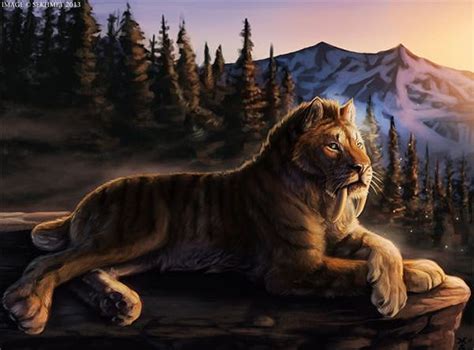 This Prehistoric Cat Also Known As Smilodon Fatalis Was The Most Famous