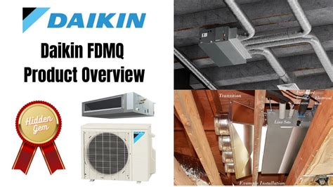Daikin Fdmq Ducted Ductless Mini Split Overview Youtube