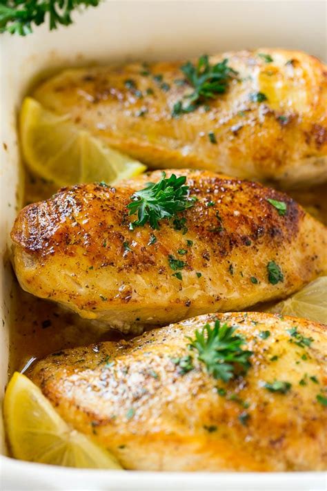 Use fresh herbs in the summer; Baked Lemon Chicken - Dinner at the Zoo