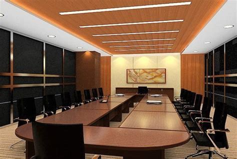 Our meeting is currently set and all set! Conference Room Interior Design Services in Bengaluru ...