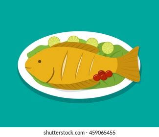 Cartoon Fried Fish Images Stock Photos Vectors Shutterstock