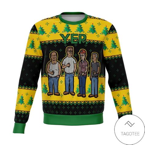 King Of The Hill Yep Xmas Ugly Christmas Sweater Tagotee