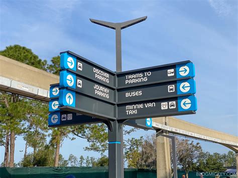 New Directional Signage Installed for Epcot Entrance Overhaul Project