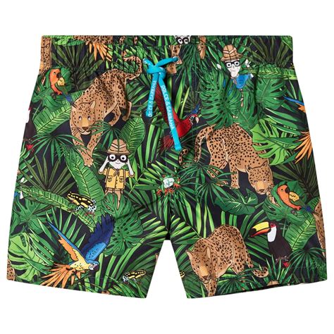 Dolce And Gabbana Cartoon Jungle Print Swim Shorts Best Swimwear Brands