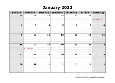 2022 Printable Monthly Calendar Printable 2022 Calendars Pdf Calendar