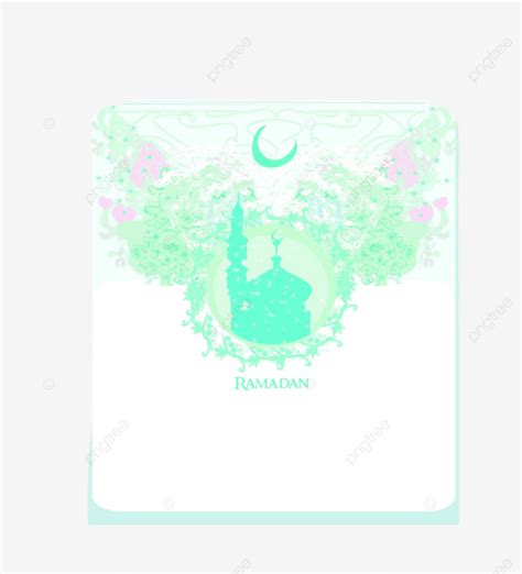 Ramadan Background Mosque Silhouette Vector Card Pray Ramazan Relegion