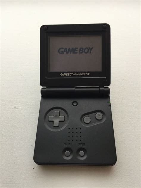Nintendo Game Babe Advance SP Onyx Black Custom Seller Refurbished With Charger
