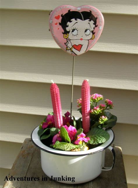 Betty Boop Centrepiece Valentine Centerpieces Betty Boop Porch Planters