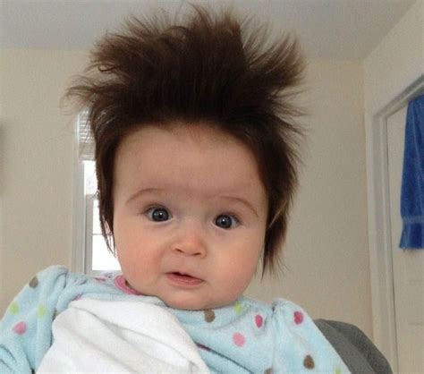 The Internet Is Amazed By The Pics Of Babies Born With Full Heads Of