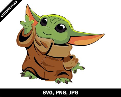 Bebé Yoda Svg Star Wars Yoda Clipart Bebé Alien Vector Yoda Etsy