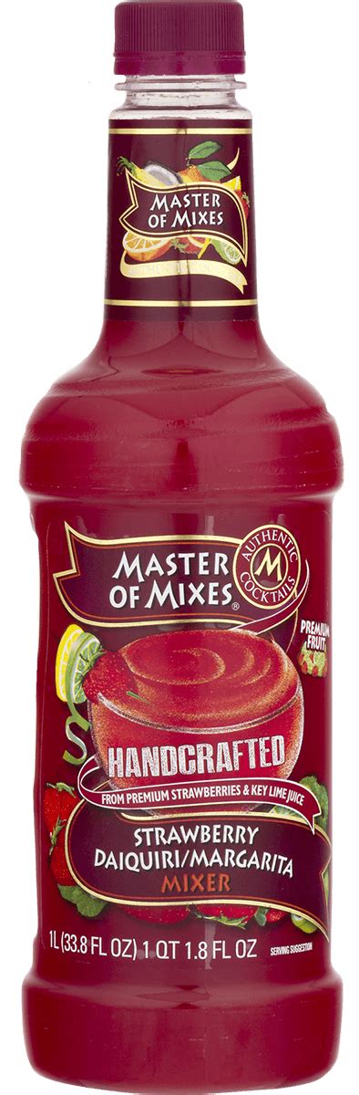 Master of Mixes Strawberry Daiquiri/Margarita - 1 L - Bremers Wine and ...