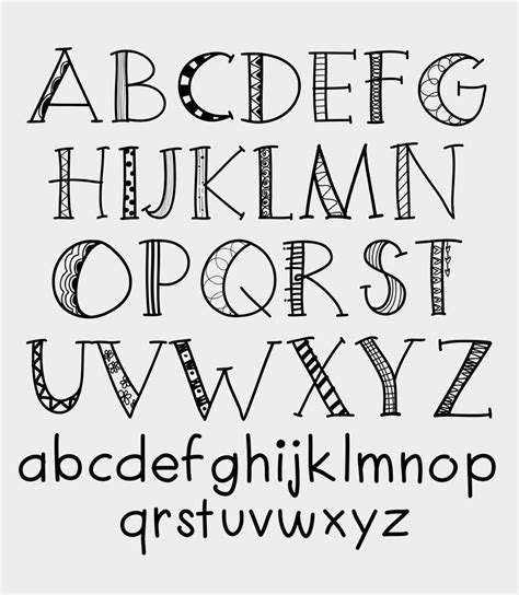 Printable Alphabet Hand Lettering Fonts 2023 Calendar Printable