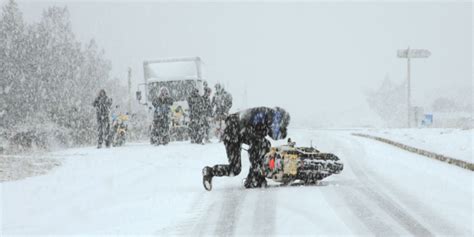 It's hard to pick the right line when your teeth are chattering from the cold. Winter Motorcycle Riding Tips - The USA Trailer Store