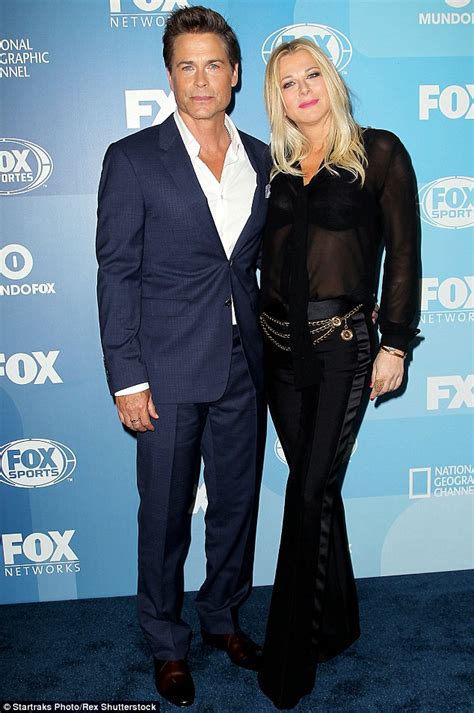 Rob Lowe And Wife Sheryl Berkoff Attend Fox Upfront Presentation