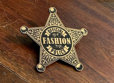 Custom Fashion Police Badge Tipo 2 Unisex Etsy