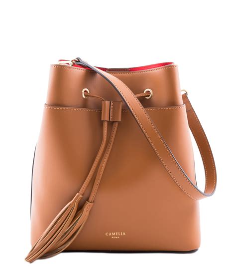 Leather bucket bag - Camelia Roma