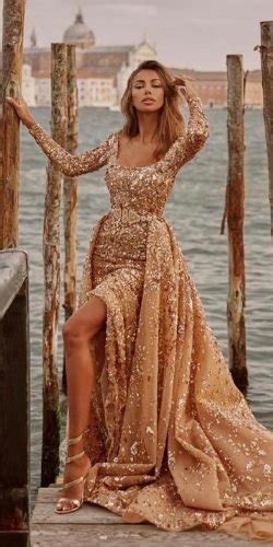 18 Gold Wedding Gowns For Brides To Shine Wedding Forward