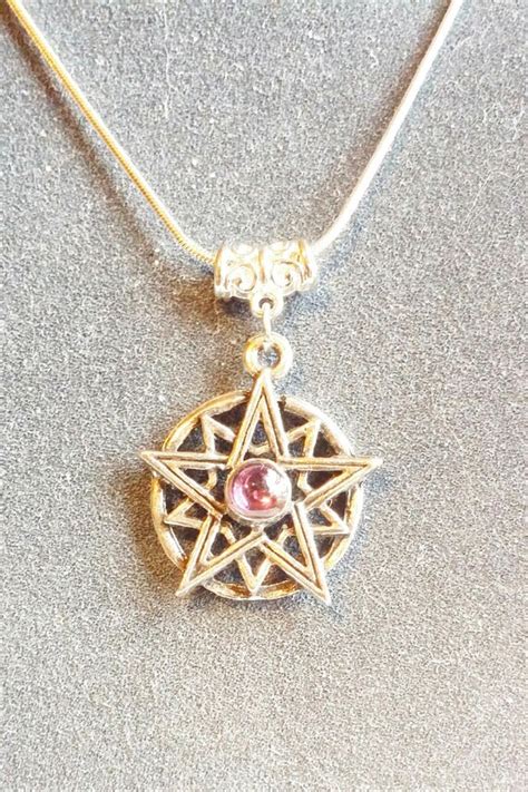 Small Pentacle Necklace By Slvermoondesignz On Etsy