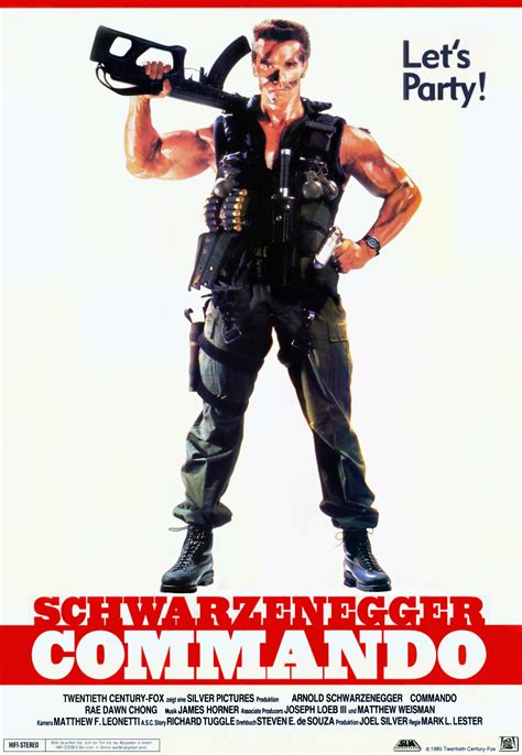 Poster Commando 1985 Arnold Schwarzenegger As Colonel John Matrix