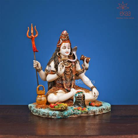 Lord Shiva Murti Adiyogi Shiva Idol Ekaa Handicrafts