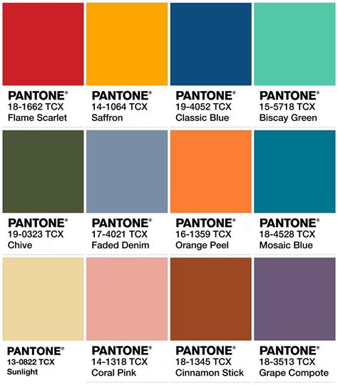 Pantone Color Palette Spring Summer Livvy Quentin