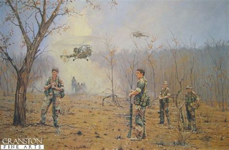 Rhodesian Civil War Military Artwork War Art Painting