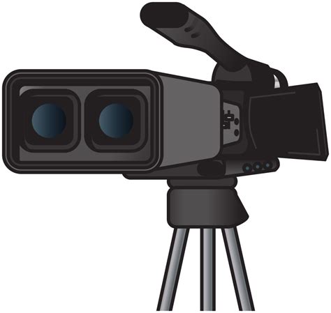Onlinelabels Clip Art 3d Movie Camera