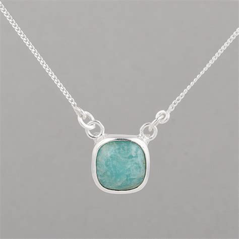 925 Silver Amazonite Gemstone Necklace Jewelry Suppliers Akrati