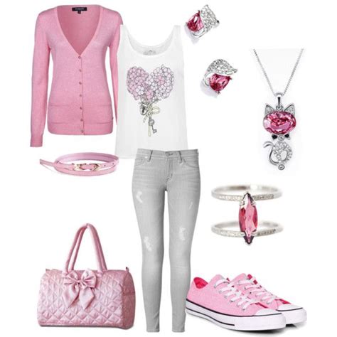 Pretty In Pink Polyvore Cute Things Pinterest Polyvore Pink