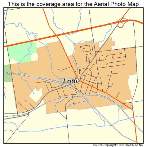 Aerial Photography Map Of Lodi Oh Ohio