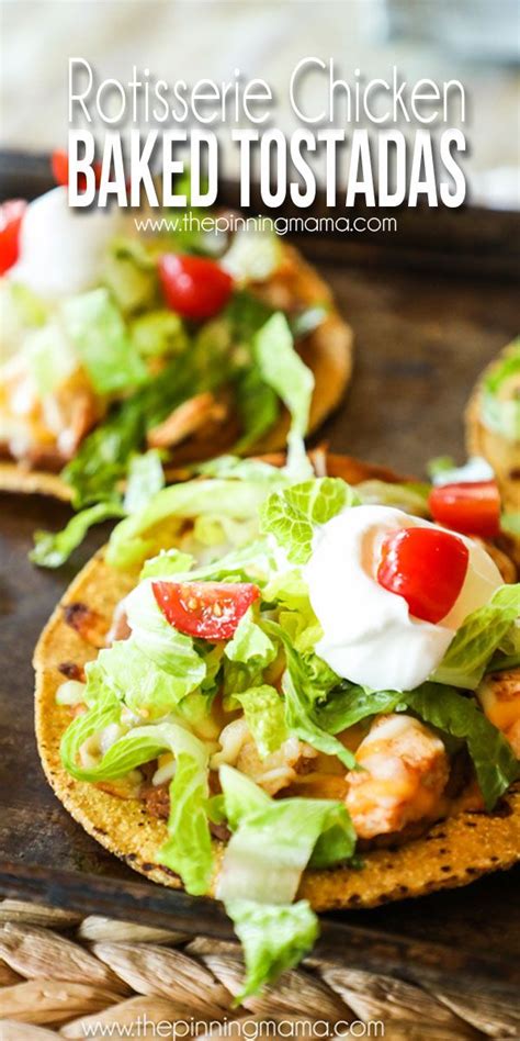 Pour sour cream into skillet and blend with drippings. Baked Chicken Tostadas with lettuce tomato and sour cream ...
