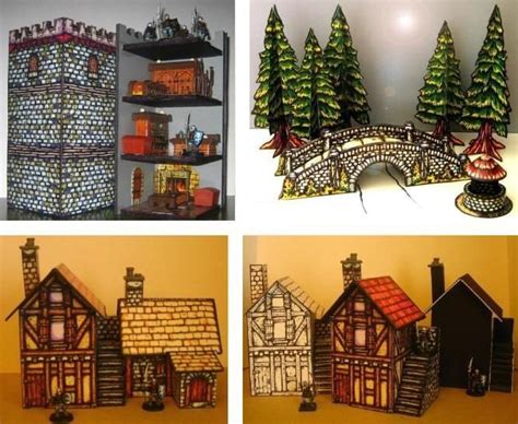 Papermau A Lot Of Medieval Architectural Paper Models For Dioramas