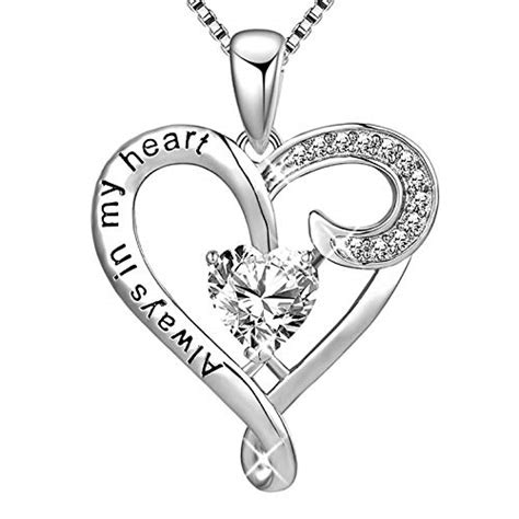 muatogiml 925 sterling silver always my daughterandsister forever my friend double love heart
