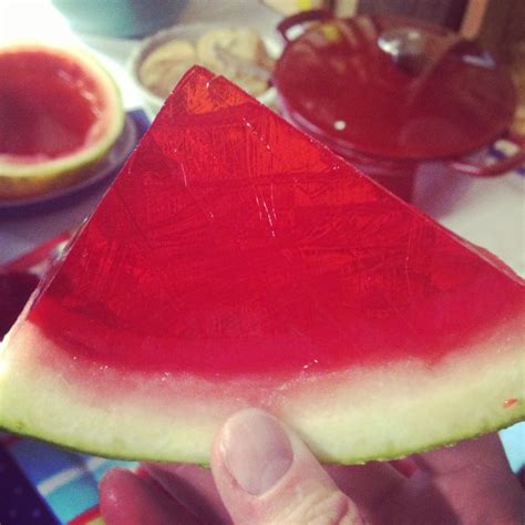 I Made These Delicious Watermelon Champagne And One With Vodka Jell O